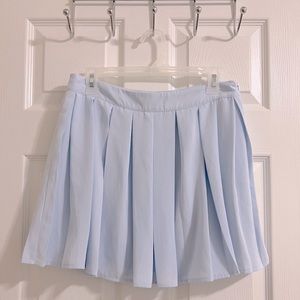 FOREVER21 BLUE FLOWY SKIRT